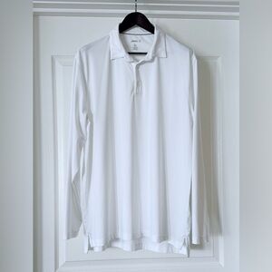 johnnie-O White Long Sleeve Polo Shirt